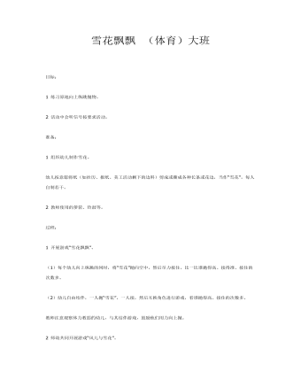 雪花飘飘课件教案(精品版)