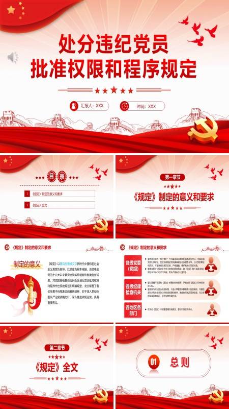 中国共产党处分违纪党员批准权限和程序规定PPT专题党课