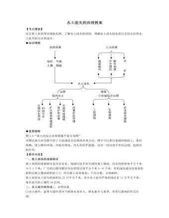 人教版高中地理选修2水土流失的治理教案（比赛版）